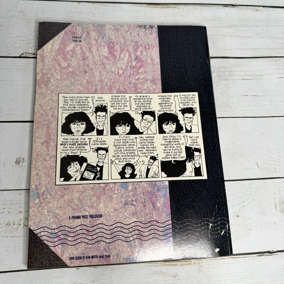 Why I Hate Saturn by Kyle Baker 1990 Hardcover Comic Graphic Novel Piranha Press - Picture 2 of 6